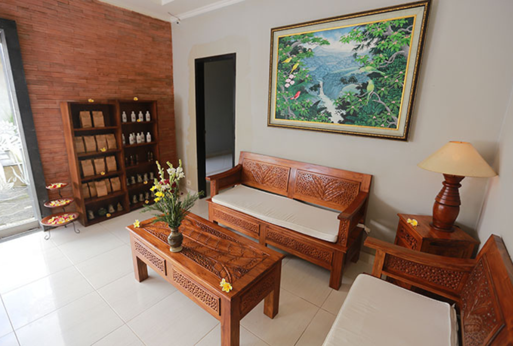 ジェラティックエステティックの受付エリア